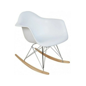 white rocking chair