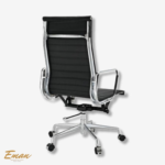 Eames Thin Pad Office Chair EA119 Black Leather – High Back Replica | My House Of Furniture - Image 2