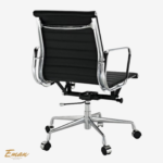 Eames Office Chair EA 117 – Black Leather Low Back Replica - Image 3