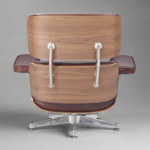 Premium Replica Eames Lounge Chair and Ottoman – Waxy Chocolate Polished Leather with Walnut Wood - Image 5