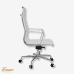 Eames Style Office Chair White – High Back Replica - Image 2
